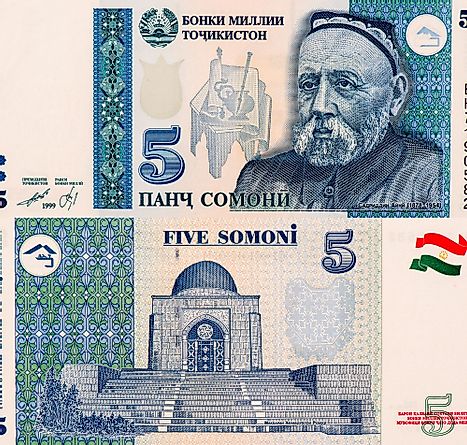 Tajikistan 5 Somoni Banknote