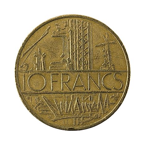 10 french franc coin (1978) obverse