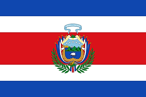 Flag of Costa Rica (1848 to 1906)