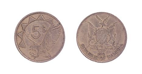 Namibian 5 dollar Coin