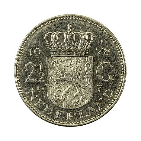 2,5 dutch guilder coin (1978) 