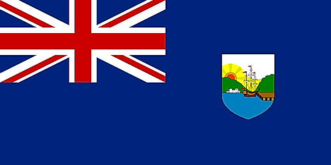 Flag of the colony of Dominica, 1955-1965.