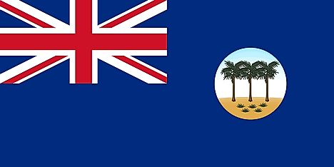 Official Blue Ensign of Western Samoa under Mandate with UK