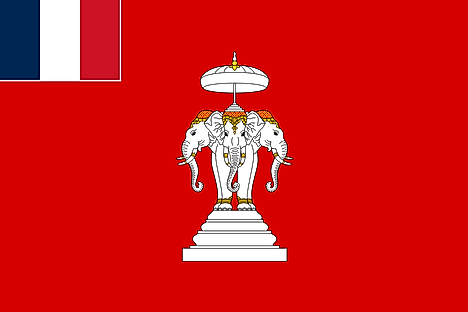 Flag of Luang Prabang as the French Laos Protectorate (1893-1947)