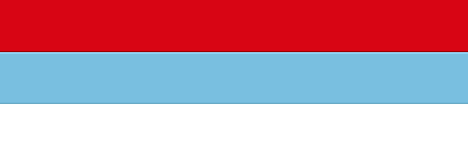 Red, light blue, and white horizontal bands