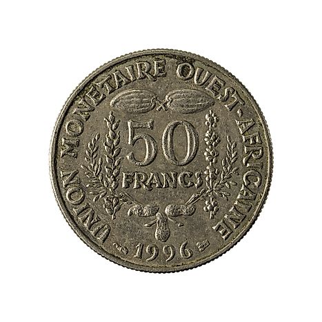 50 Central African CFA franc coin (1996) 