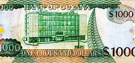Guyana 1000 dollars 2006 banknotes