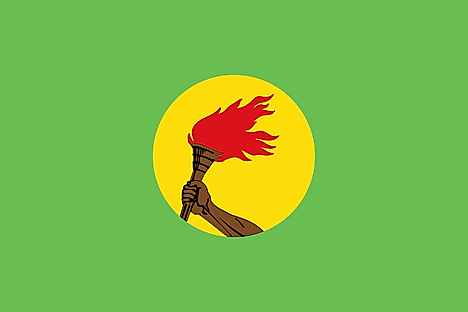  Flag of Zaire used from 1971 to 1997