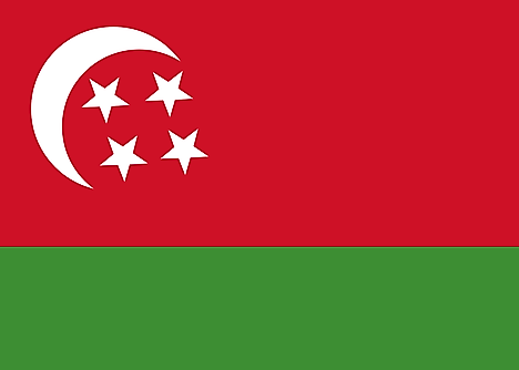 Flag of the State of the Comoros under the Ali Soilih Regime (1976-1978)