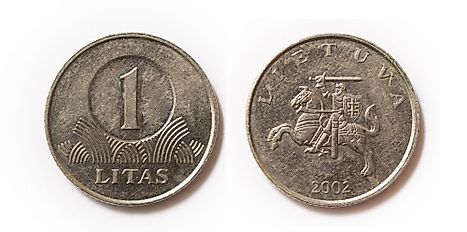 Lithuanian 1 litas Coin