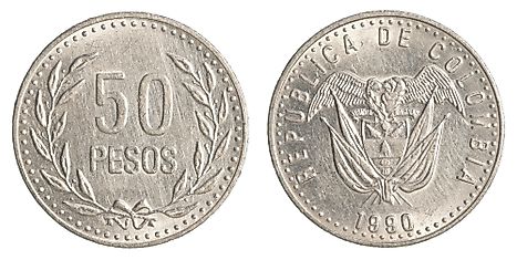 50 Colombian pesos coin