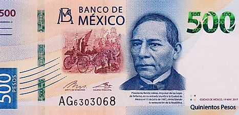 Mexican 500 peso Banknote