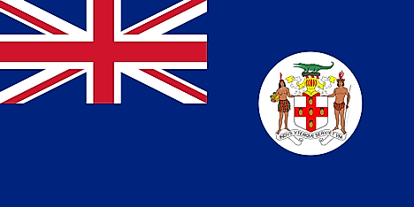 Flag of Jamaica between April 8, 1957 - July 13, 1962