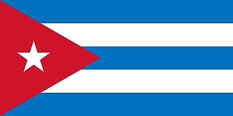  Flag of the First Republic of Cuba (1902–1906; 1909–1959)