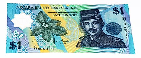1 dollar banknote of Brunei.