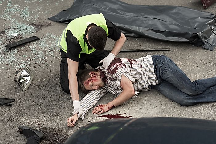 Top 25 Countries In Car Accidents