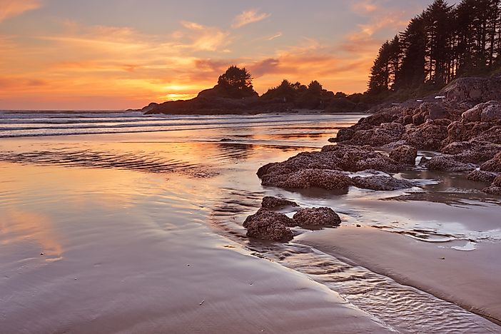 sunset columbia british vancouver island beaches places national pacific canada rim park bay reserve cox visit worldatlas
