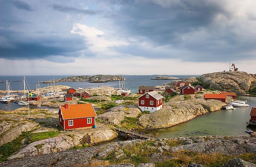 Väderö Island off the western coast of Sweden in the Kattegat Bay.