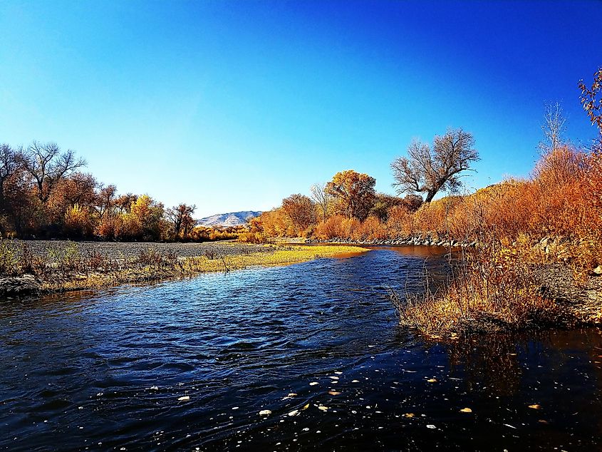 Dayton, Nevada. United States. The Carson River. Editorial credit: Brenda Daly / Shutterstock.com