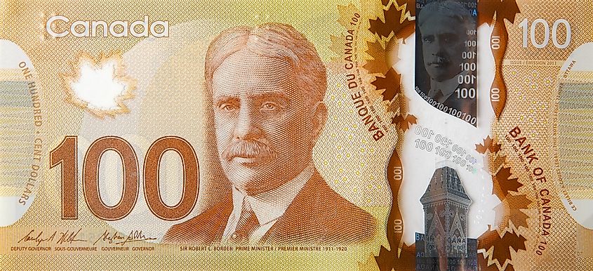 Canadian One Hundred Dollar Bill