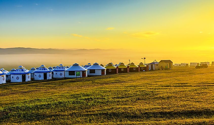 maloffInner Mongolia Hulunbeier Mozhegle Mongolian tribe yurt