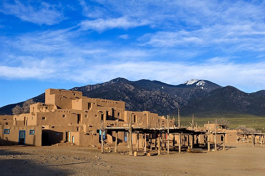 Taos Pueblo in Taos, New Mexico.