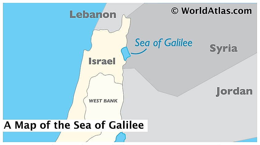 Sea of Galilee map