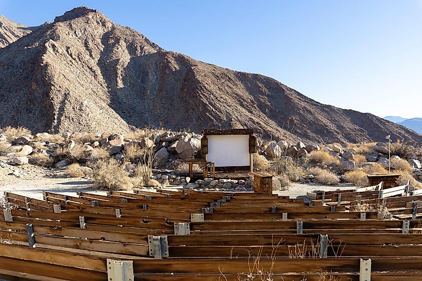 Palm Canyon Campground amphitheater in Anza Borrego State Park in Borrego Springs.