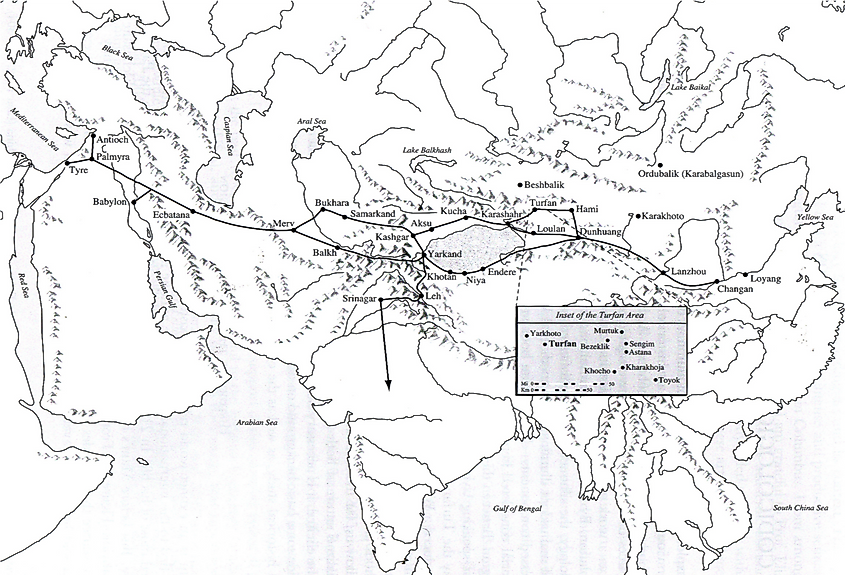 Spread of Manichaeism along the Silk Road.