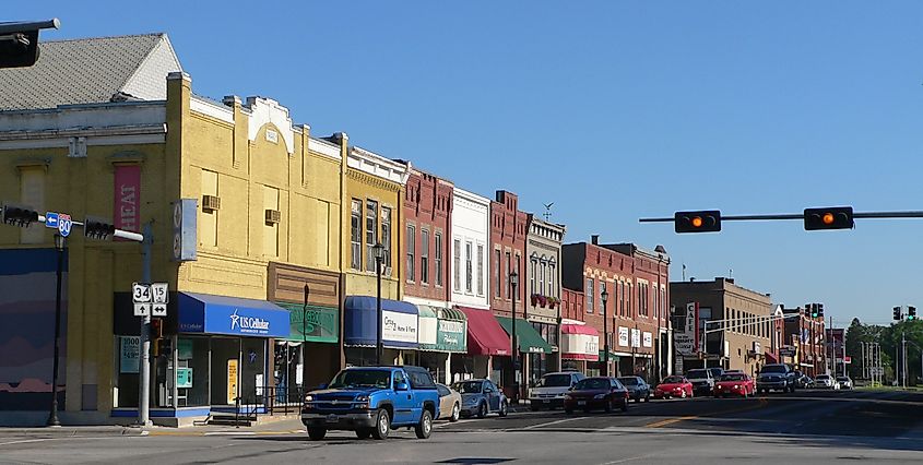 Downtown Seward, Nebraska.