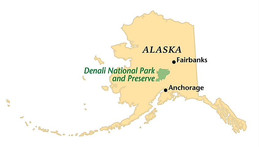Denali National Park map