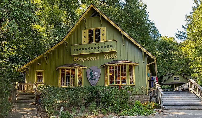 Dingman Falls Visitor Center in the Delaware Water Gap National Recreation Area