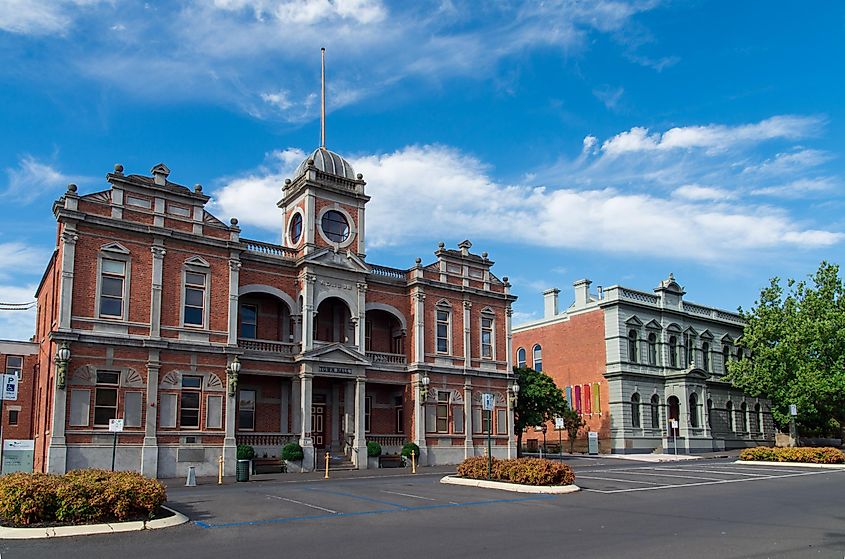 Castlemaine town hall, which was completed in 1898.