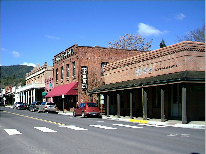 Main Street in downtown Jacksonville, Oregon