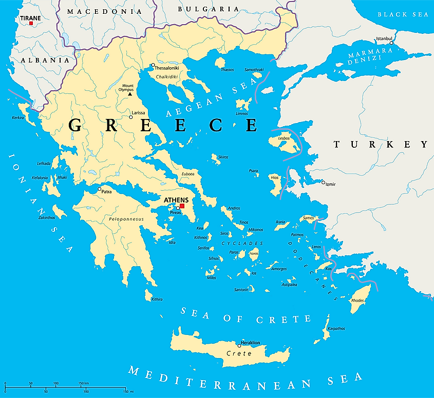 Sea of Crete map