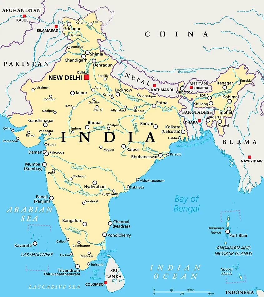 Andaman and Nicobar Islands location map