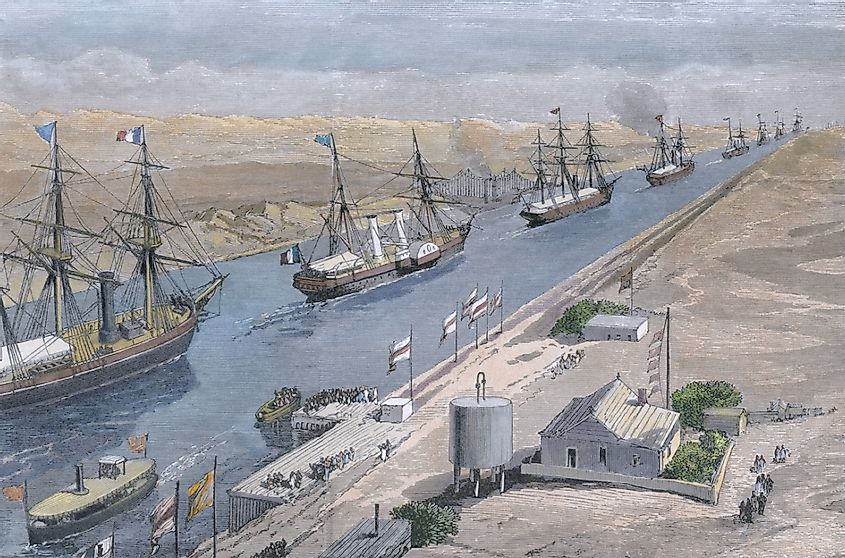 Opening of the Suez Canal on Nov 17 1869
