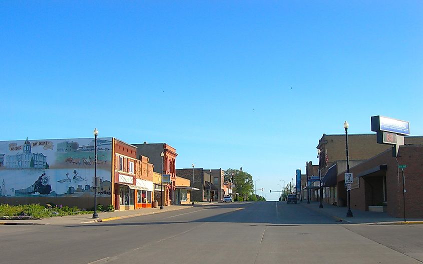 Downtown Webster, South Dakota.
