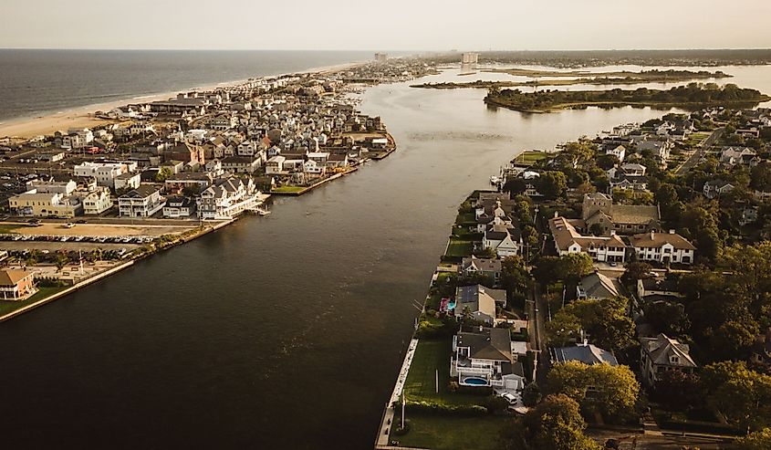 Aerial of Seabright, New Jersey