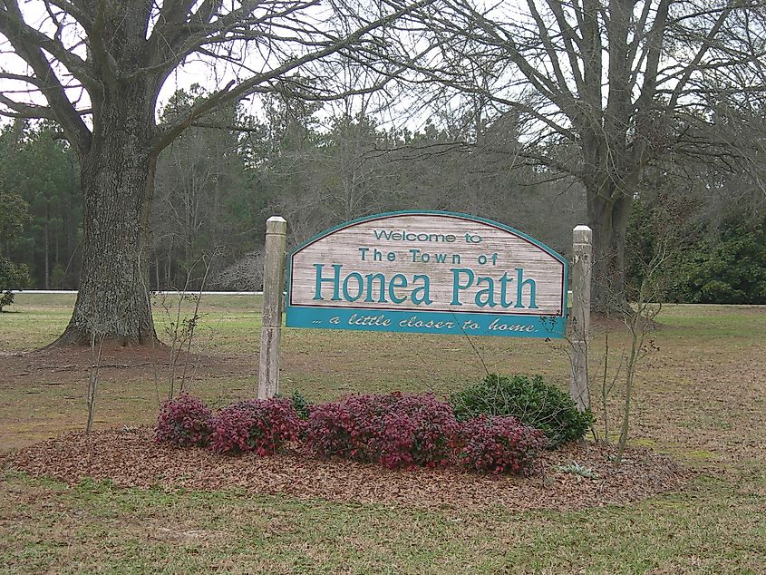 A park in Honea Path, South Carolina