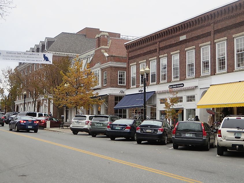 Main Street, Hanover, New Hampshire.