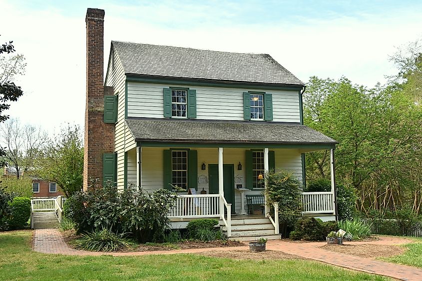 The historic visitor center in Hillsborough, North Carolina.