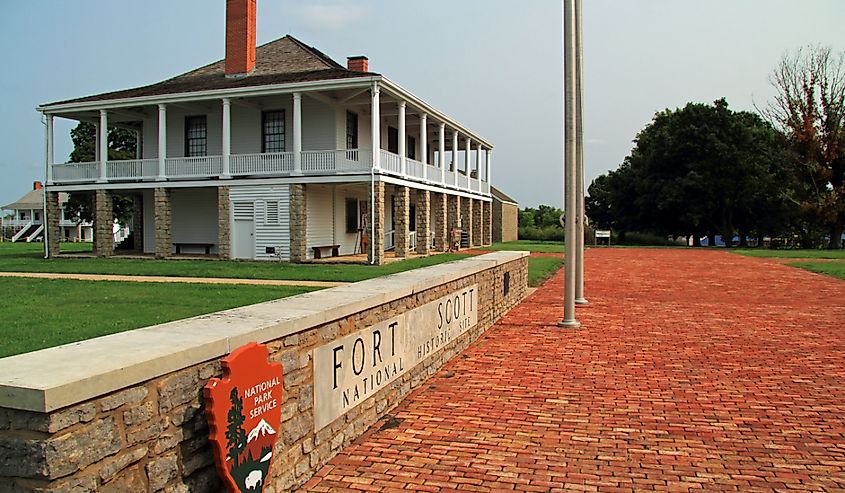 View of Fort Scott building in Fort Scott, Kansas