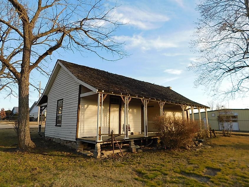 The historical Casey House in Mountain House, Arkansas