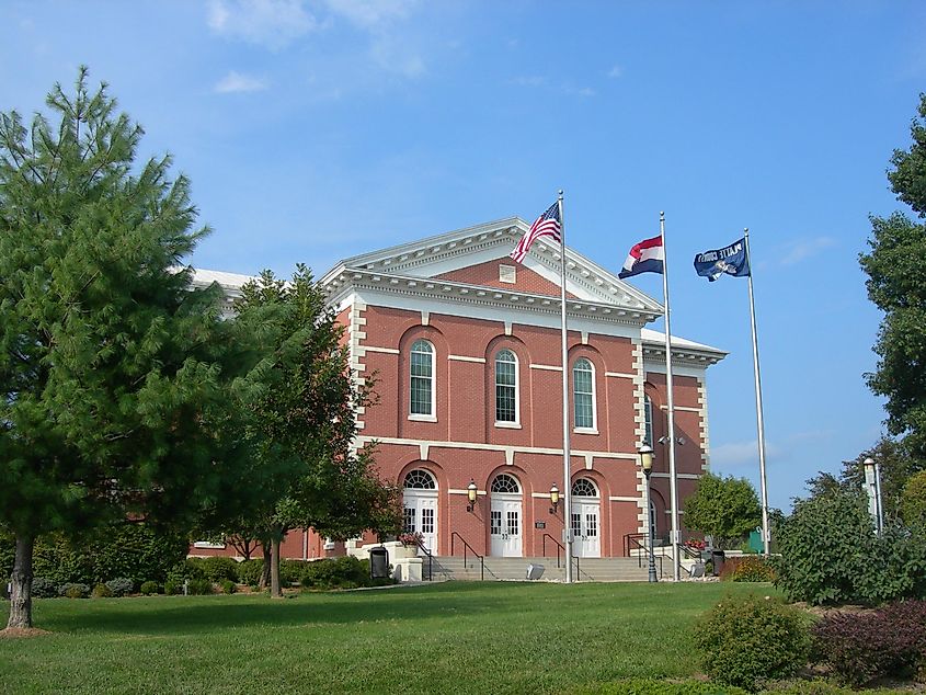 Platte County Courthouse in Platte City, Missouri.