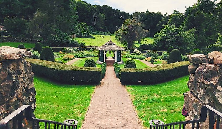 Sunken Garden at Hill-Stead Museum is a Colonial Revival in Farmington, Connecticut.