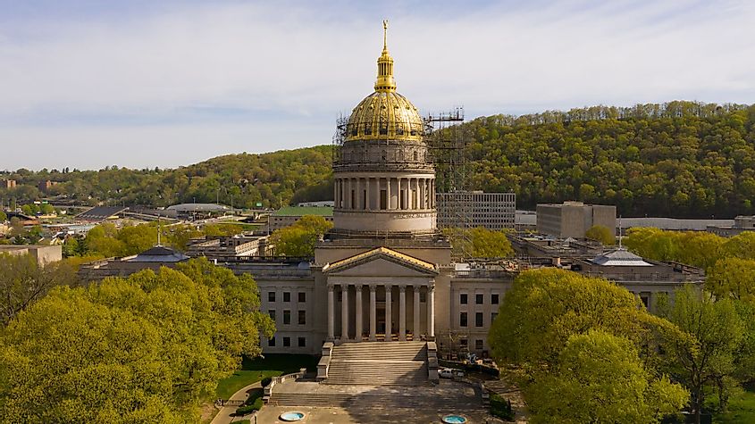 The State Capitol of West Virginia in Charleston, West Virginia. 