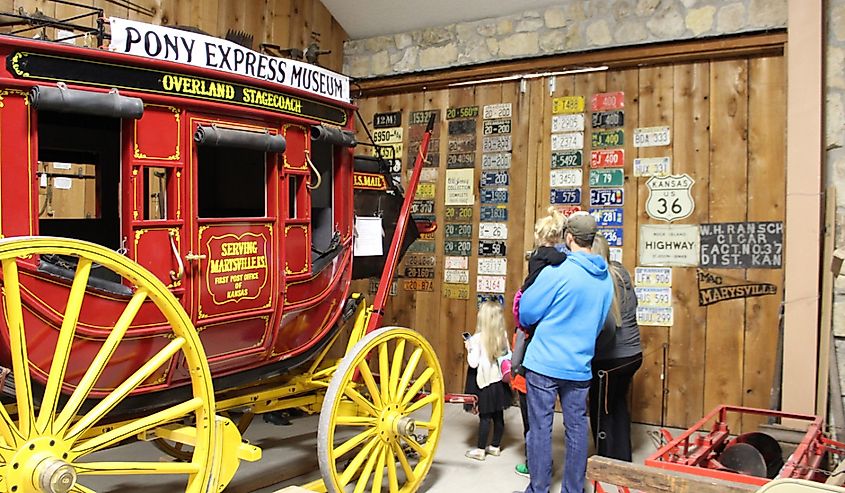 Stagecoach at the Pony Express Museum