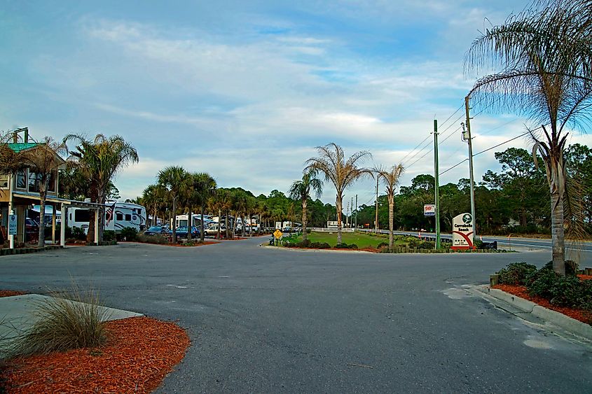 View of Carrabelle RV resort, Florida