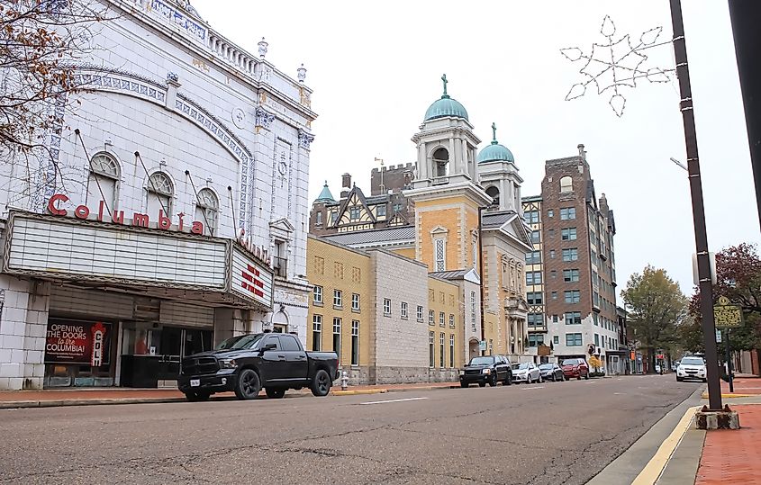 Historic downtown in Paducah, Kentucky